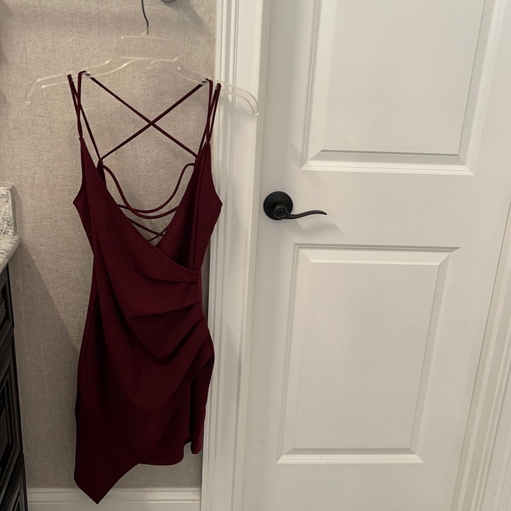 Windsor Store….Burgundy Mini Dress…Size Small